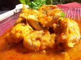 Receta Pechuga de pollo en adobo y salsa de cebolla en thermomix