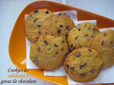 Receta Cookies de calabaza y gotas de chocolate