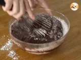 Paso 3 - Bizcocho de cebra de chocolate y vainilla