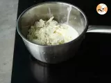 Paso 1 - Crema de coliflor y coco con salmón